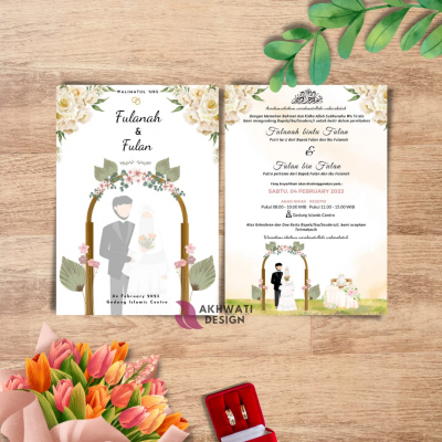 Desain Undangan Pernikahan : Kode Sakinah001
